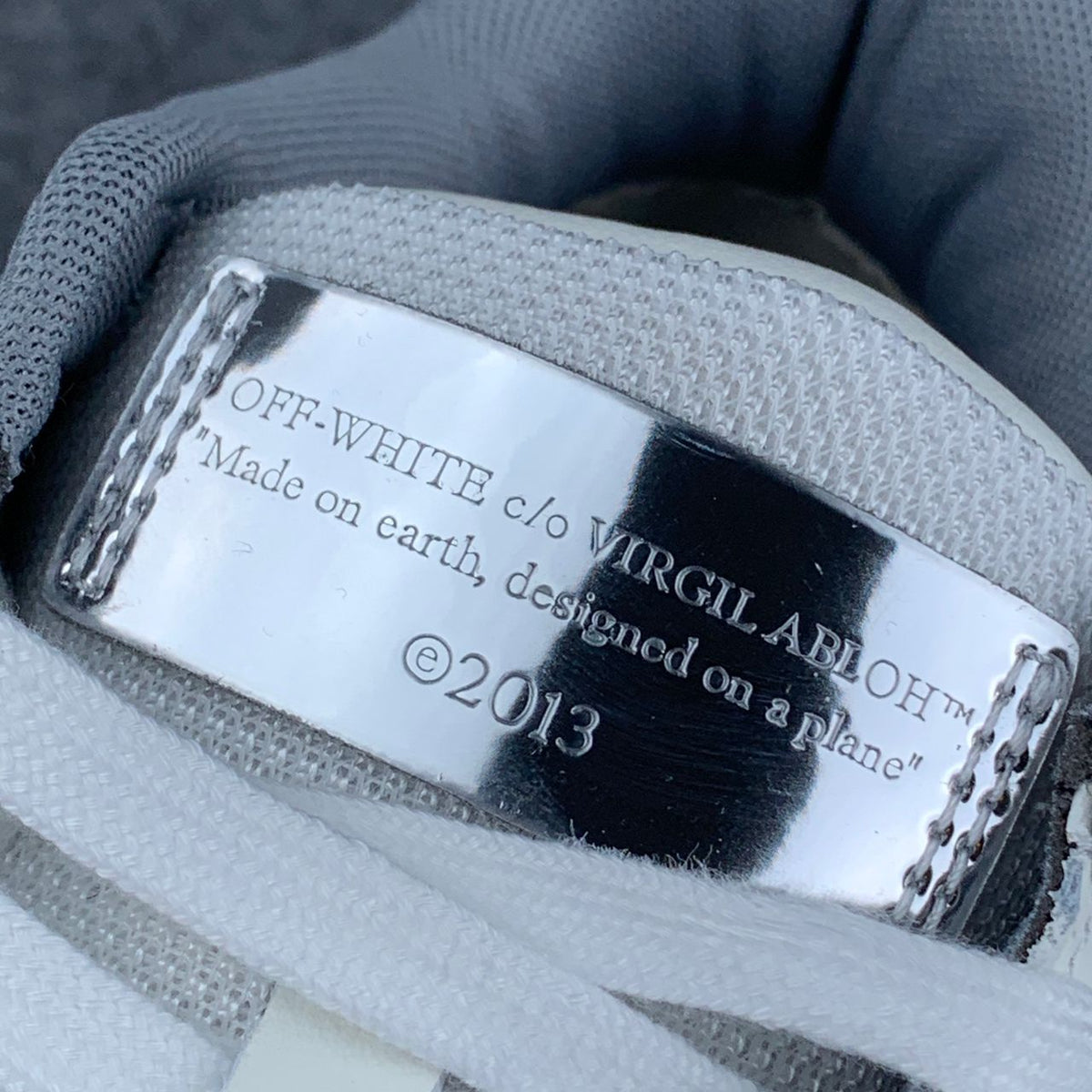 Off-White Out of Office 'Mirror Silver'