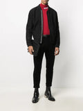 Liska ribbed trim bomber jacket