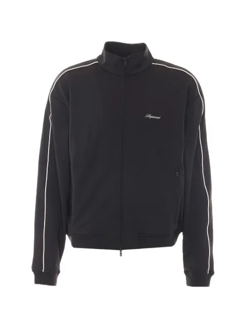Represent embroidered-logo piped-detail track jacket