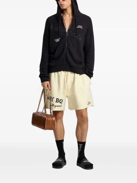 Palm Angels Surfer Dreams knit zip-up hoodie