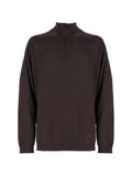 Premiata half-zip knitted sweater