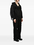 Austin Post fringed zip-up hoodie