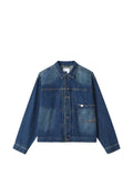 CHOCOOLATE faded-effect patch-pocket denim jacket