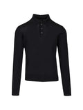 Emporio Armani long-sleeve polo-collar sweater