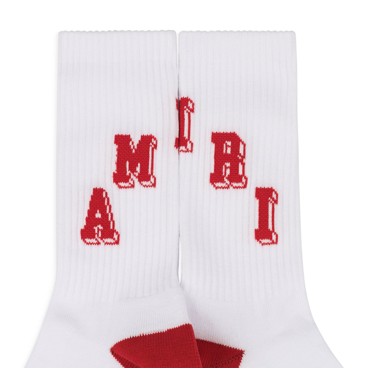 White/Red Collegiate Tube Socks