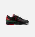 Air Jordan 2 Retro Low Christmas | Grade School Lifestyle Shoe | Black/Fire Red/Cement Grey