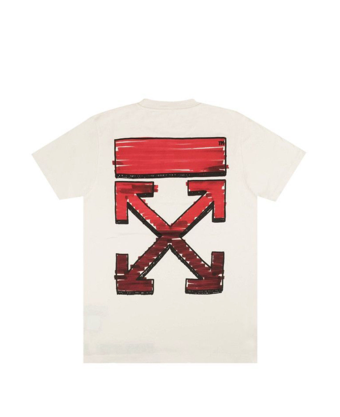 Off-White Marker Slim Tee White/Red