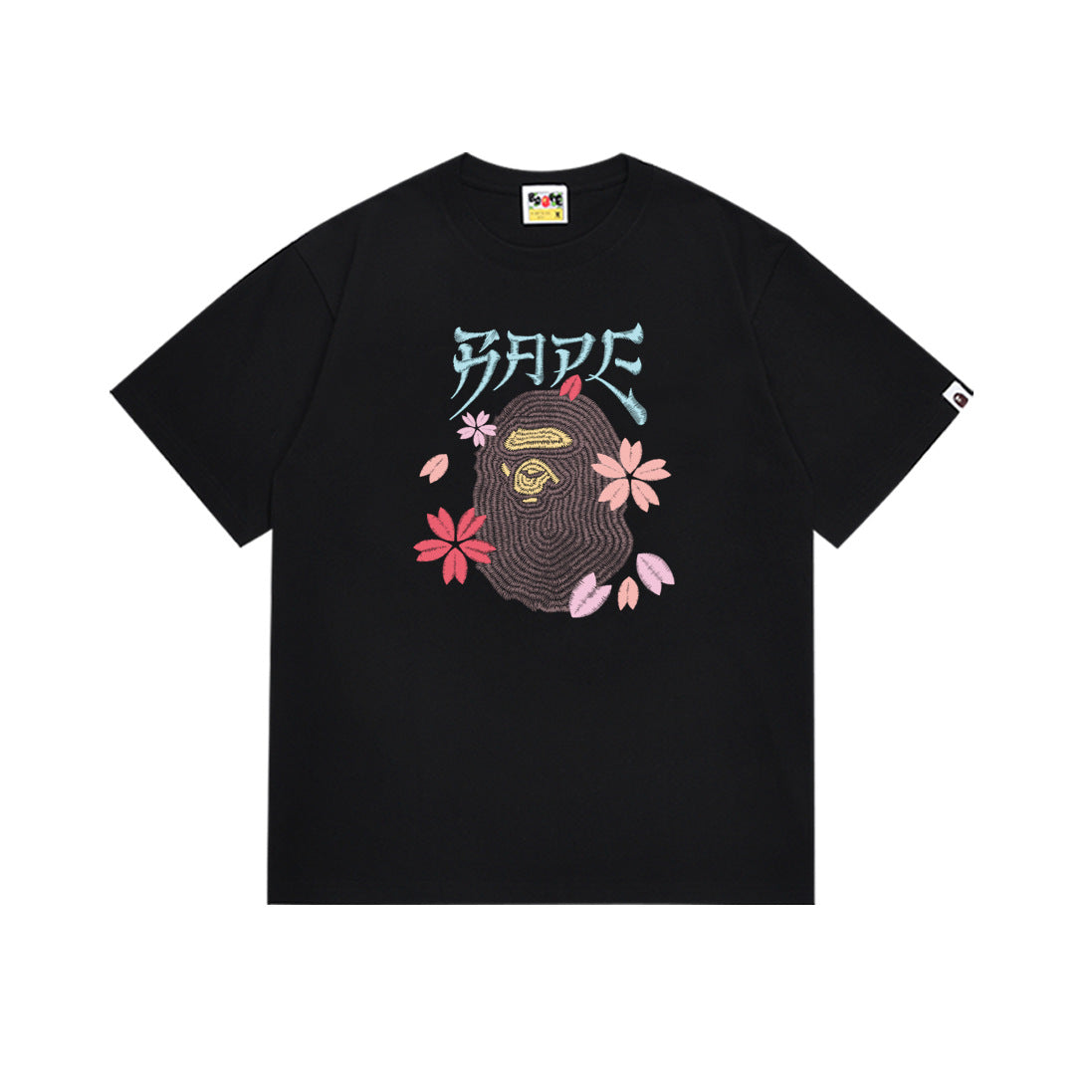 Bape Multi‑Ape‑Head Graphic Oversized Tee Streetwear Unisex
