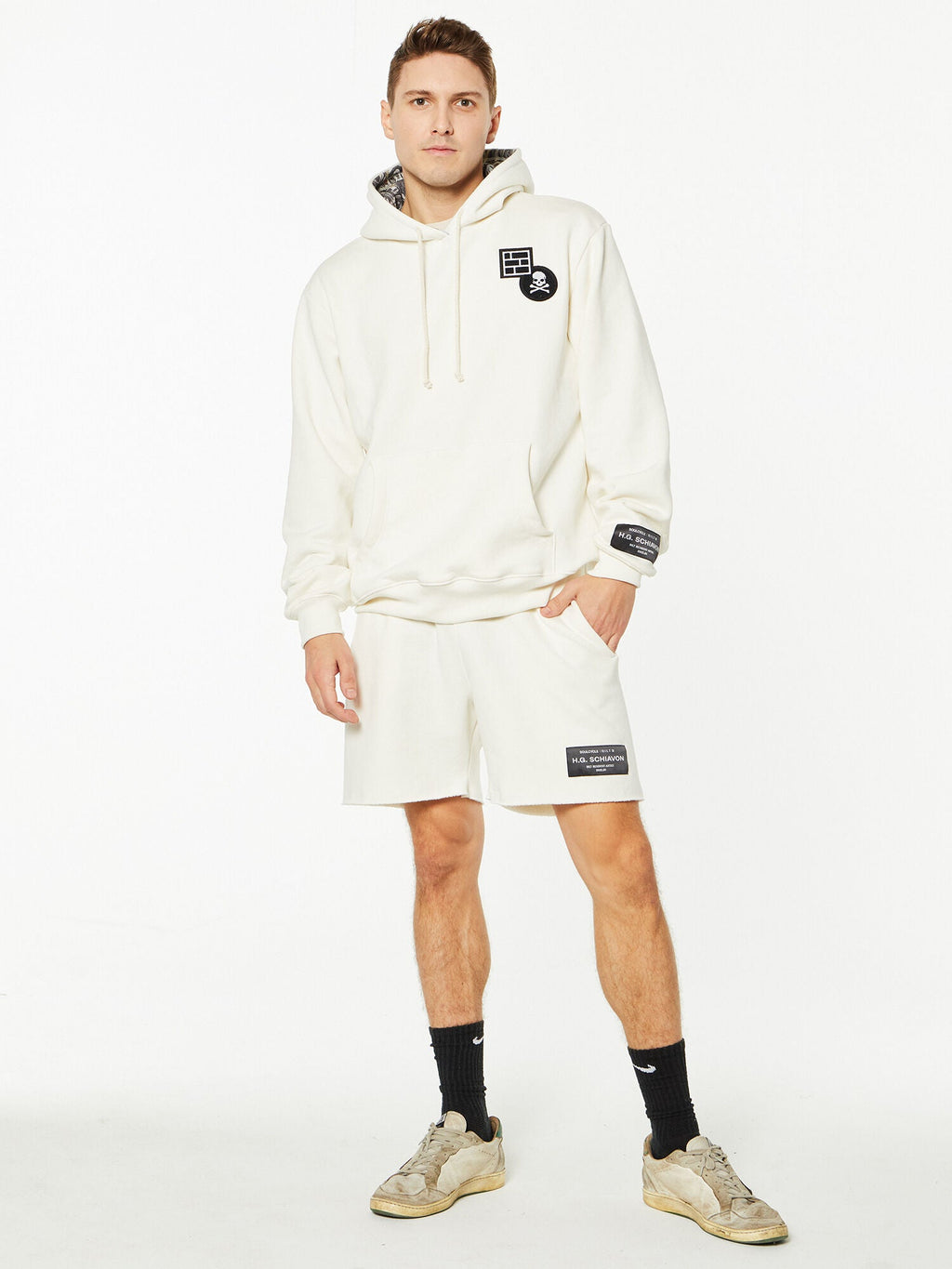 SOULCYCLExBILT ZEE SHORT CREAM