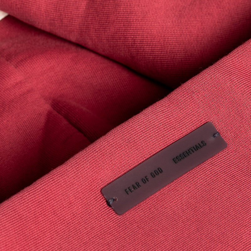 Women's Fear Of God Essentials Classic Hoodie - Crimson