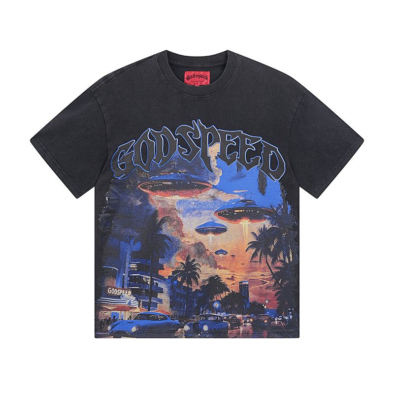 Godspeed UFO Eye-Sun Graphic T-Shirt