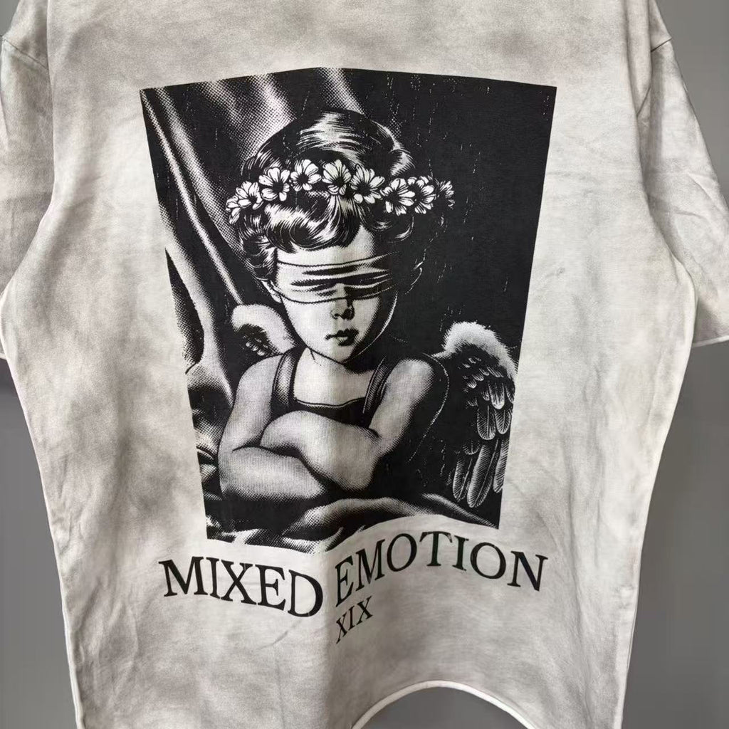 MIXED EMOTION Cherub Graphic Short-Sleeve T-Shirt