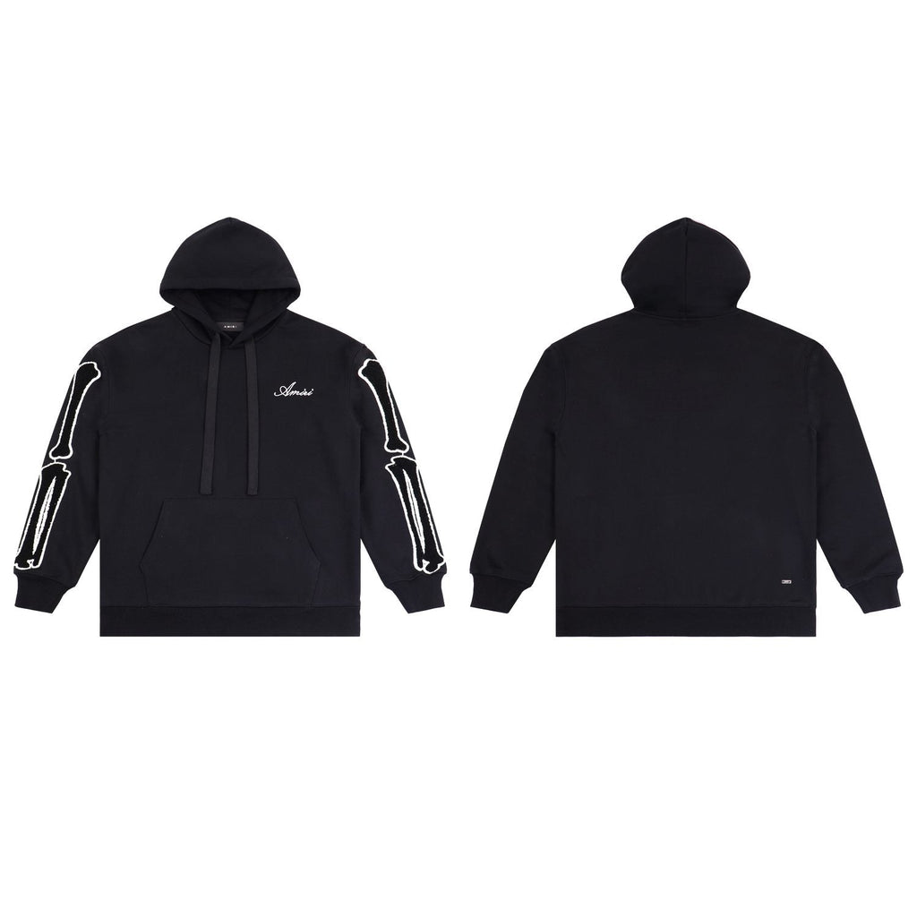 AMIRI Collegiate Bone Sleeve Graphic Hoodie