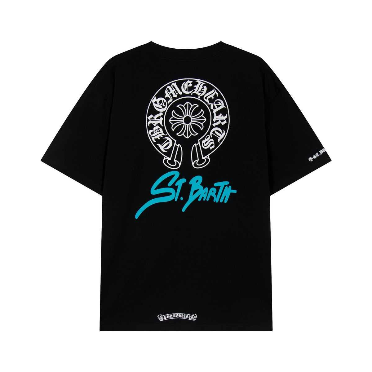 Chrome Hearts Horseshoe Floral Graphic T-Shirt