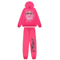 Sp5der Pink Spiderweb Hoodie & Jogger Matching Set
