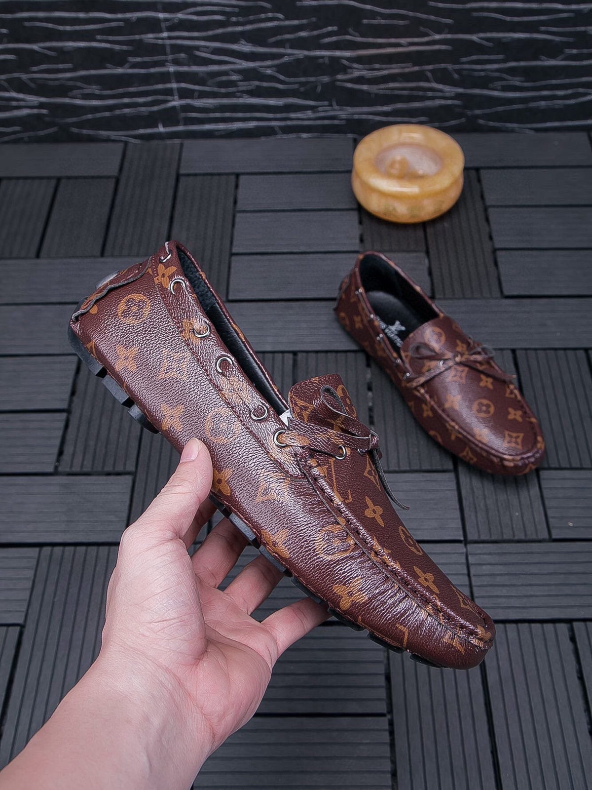 Louis Vuitton Men's Monogram Driving Loafers