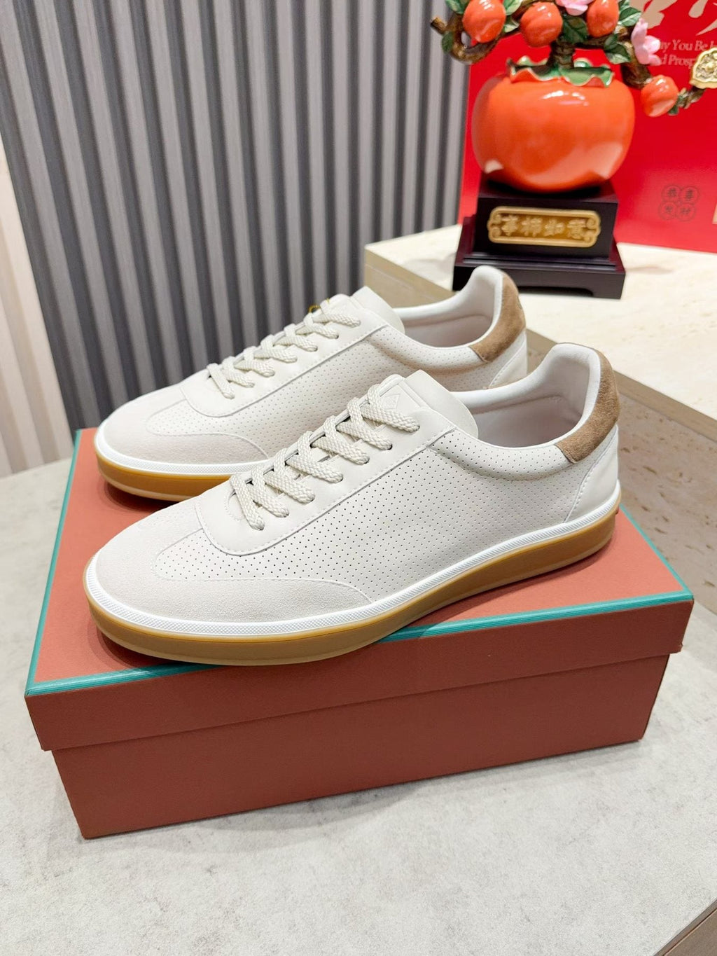 Loro Piana Tennis Walk Low-Top Sneakers