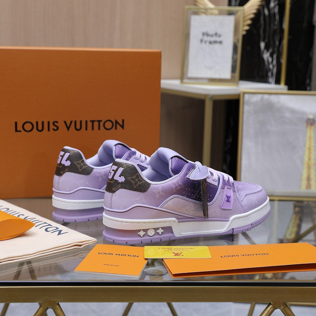 Louis Vuitton Color-Blocked Low-Top Sneakers